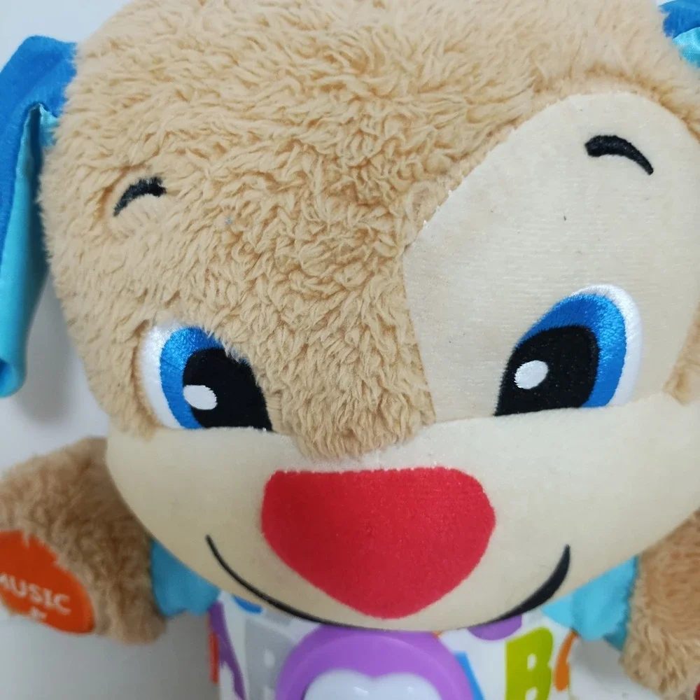 Fisher Price Laugh And Learn Love To Play Puppy Dog Plush Interactive ABC Tested